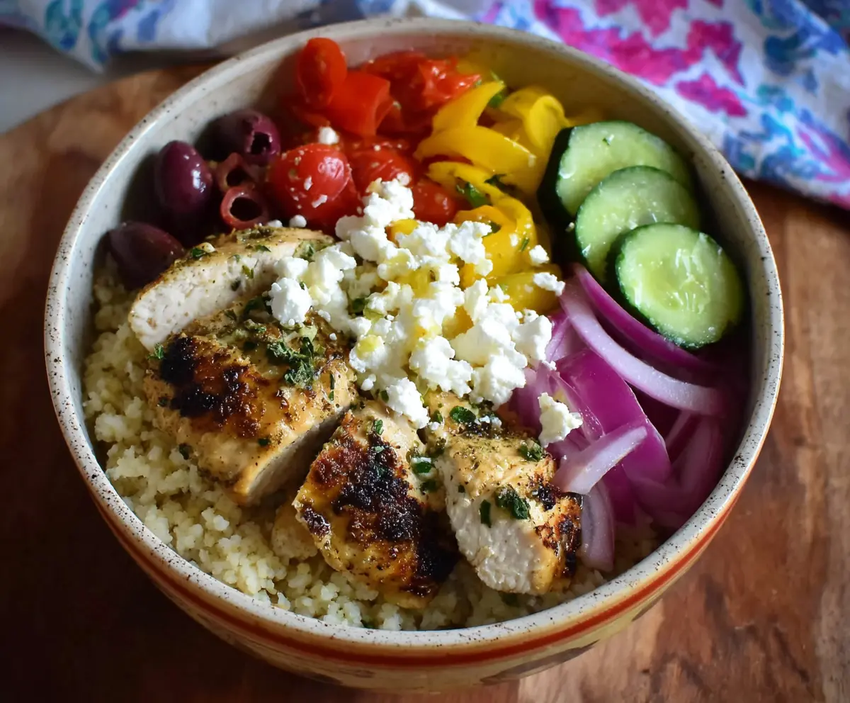 Greek Chicken Bowls