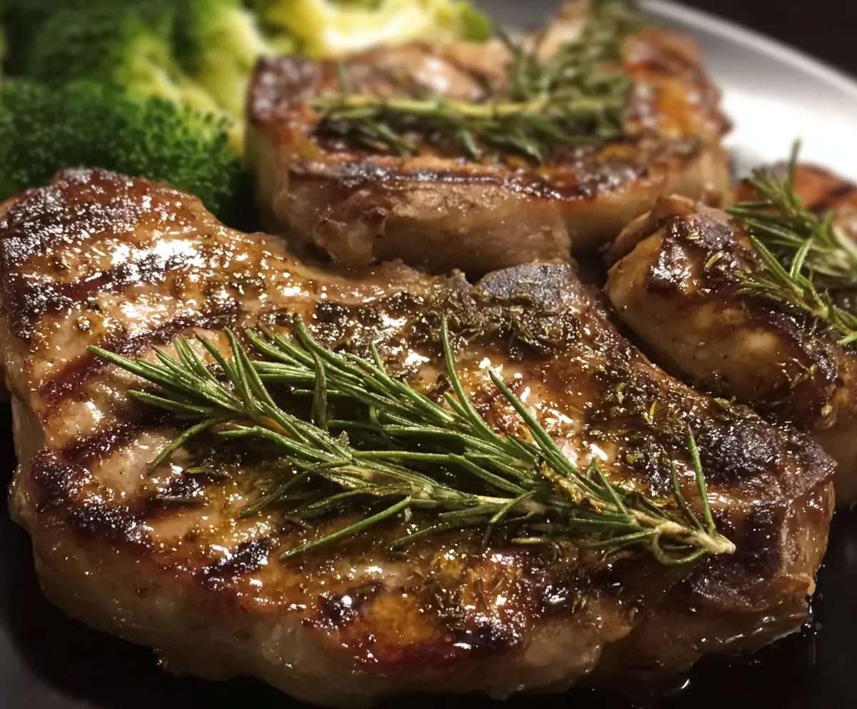 Grilled Rosemary Pork Chops