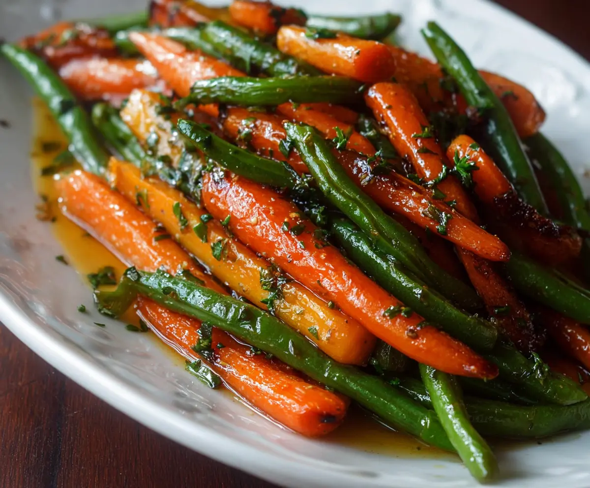 Honey Glazed Carrots & Green Beans