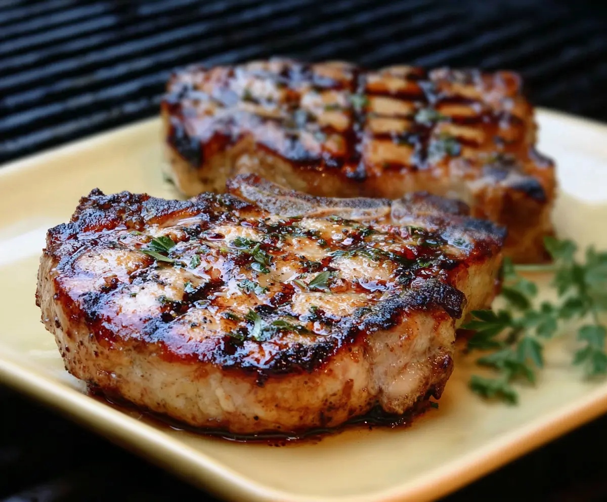 Succulent Grilled Hickory Pork Chops