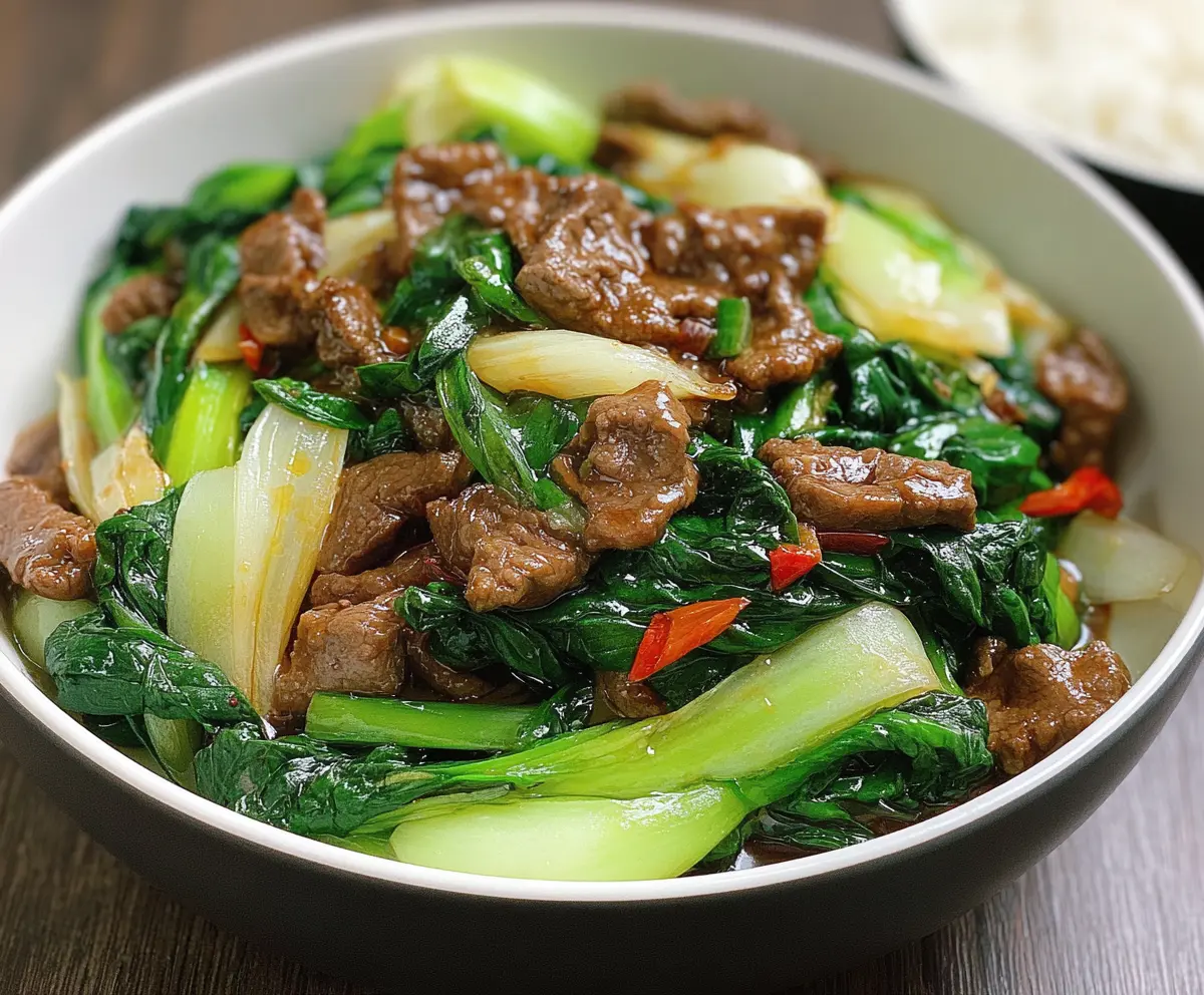 The Best Bok Choy Stir-Fried Beef Dish