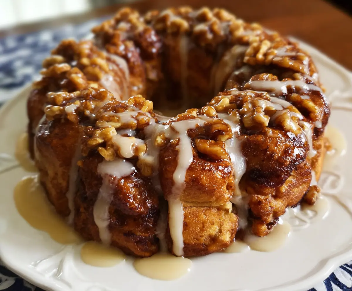 Apple-Walnut Cinnamon Roll Monkey Bread
