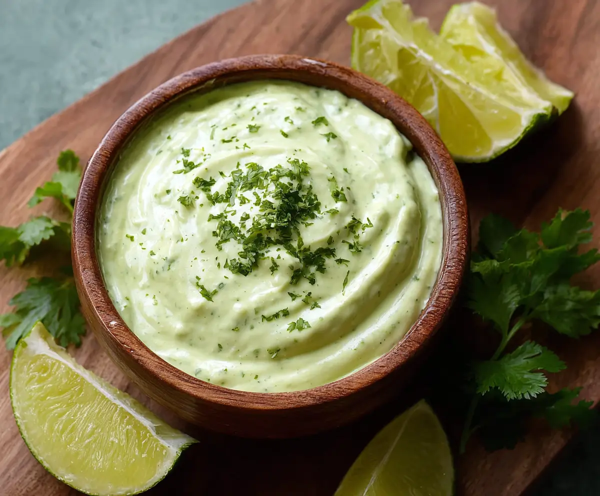 Creamy Avocado Cilantro Lime Dip