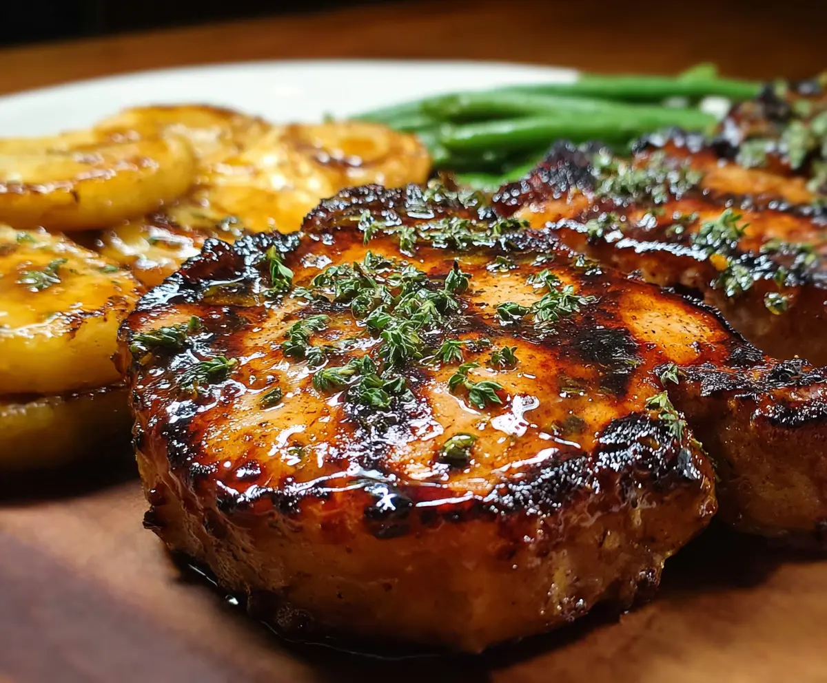 Grilled Brown Sugar Pork Chops
