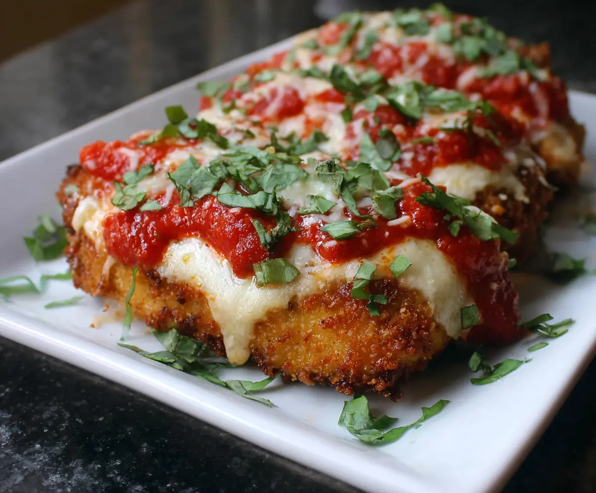 Panko-Breaded Pork Parmigiana