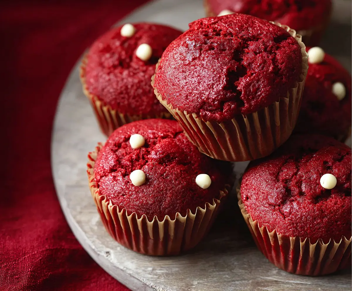 Red Velvet Muffins (Soft and Fluffy)