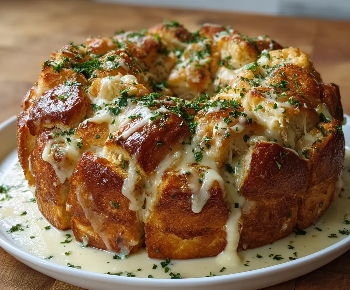 This Chicken Alfredo Monkey Bread