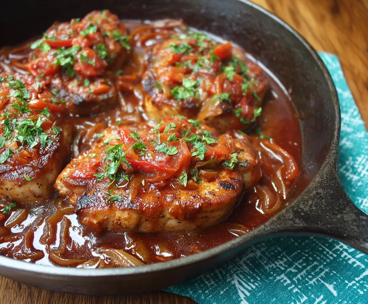 Tomato Pork Loin Chops