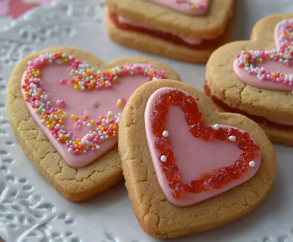 Easy Valentine Sandwich Cookies