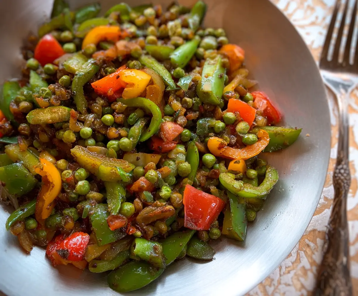 Peas and Peppers Stir Fry