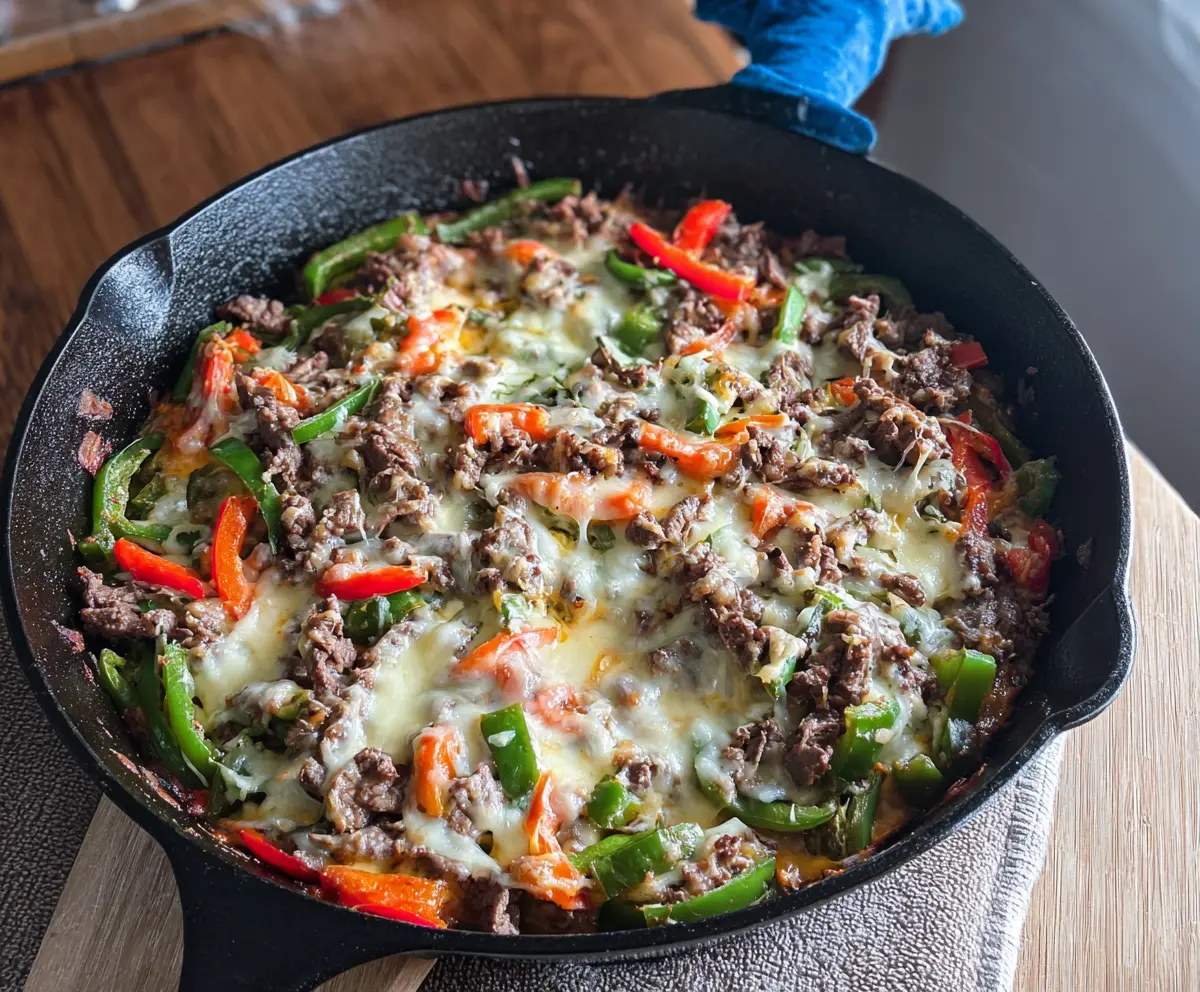Philly Cheesesteak Skillet (Keto)