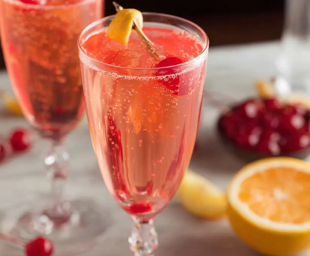 Pink Champagne Cocktail