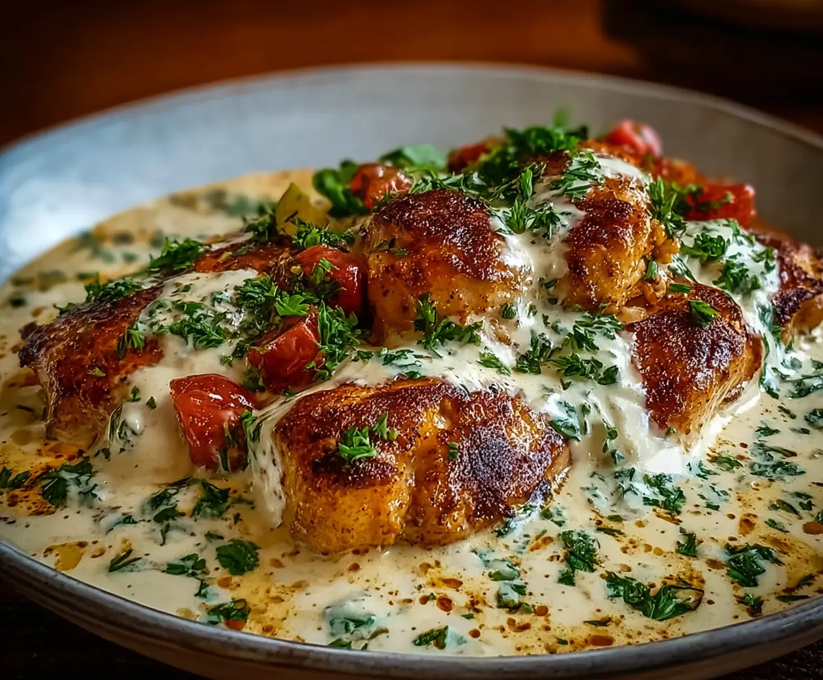 Turkish Chicken with Creamy White Sauce