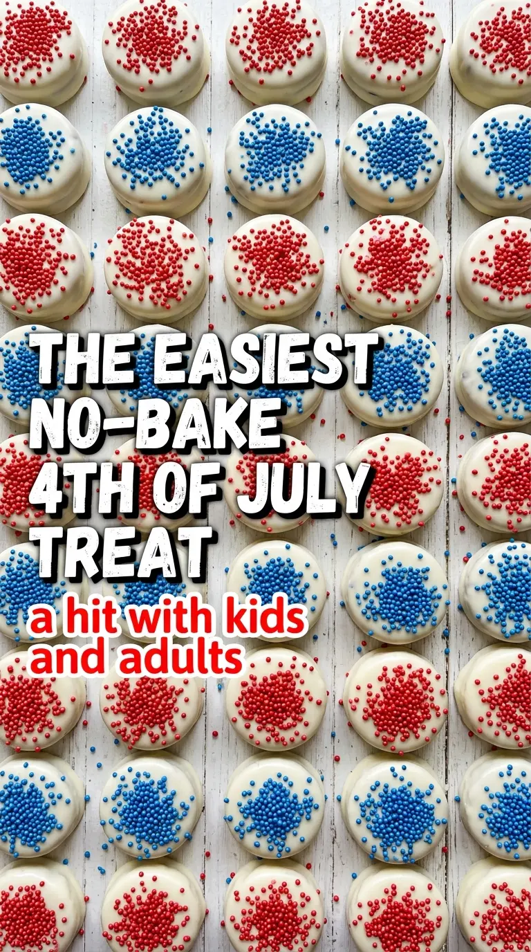 Patriotic-Theemed Chocolate Covered Oreos