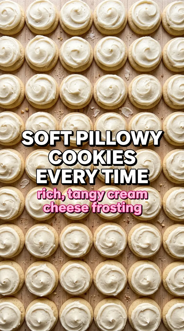 Sour Cream Sugar Cookies with Cream Cheese Frosting soft pillowy tangy