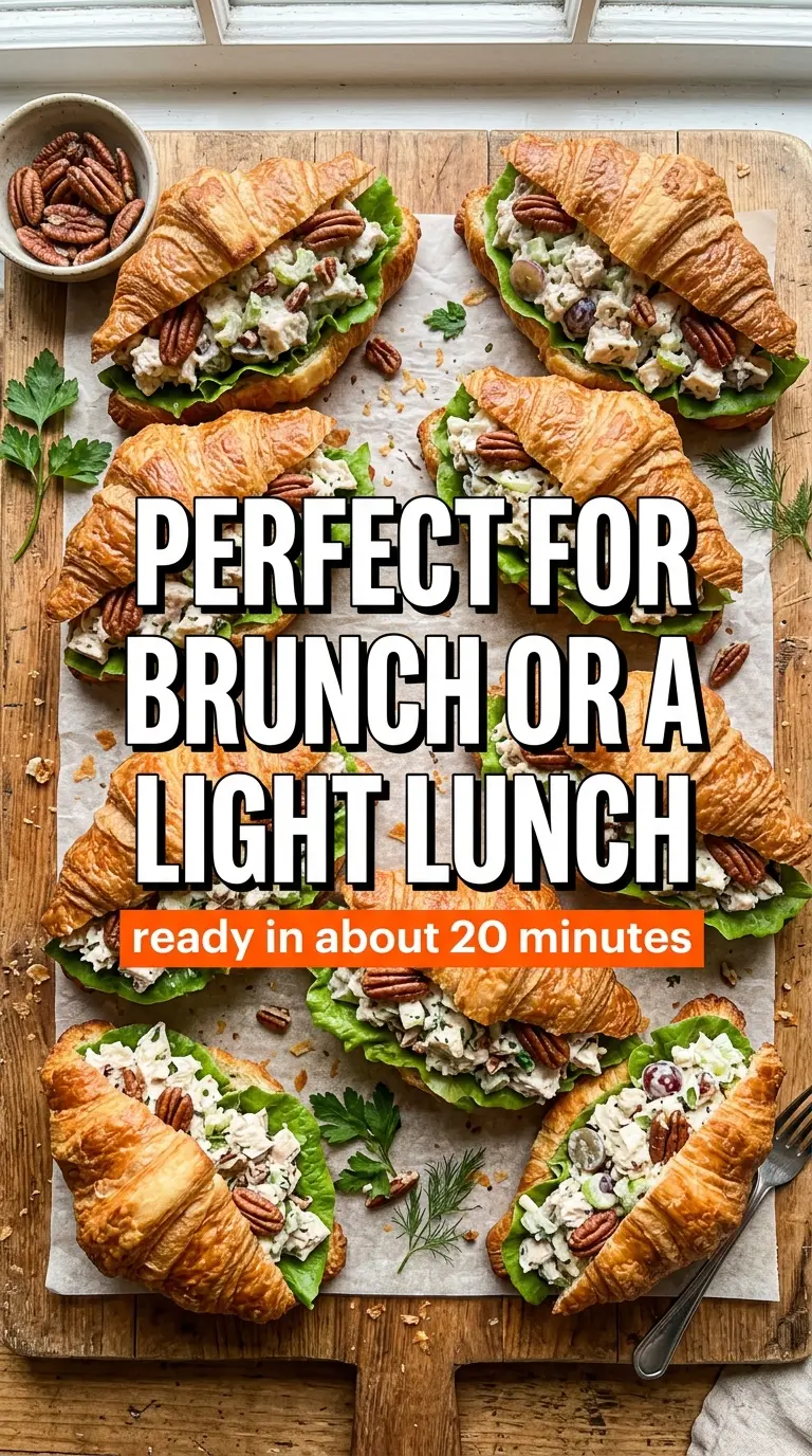 Chicken Salad Croissant Sandwiches creamy buttery