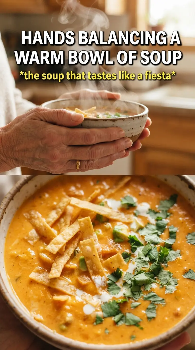 Creamy Chicken Tortilla Soup rich creamy Tex-Mex